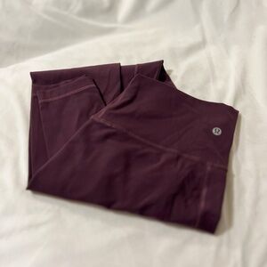 Lululemon Align High Waist Legging , size 6, deep purple - red / Merlot color